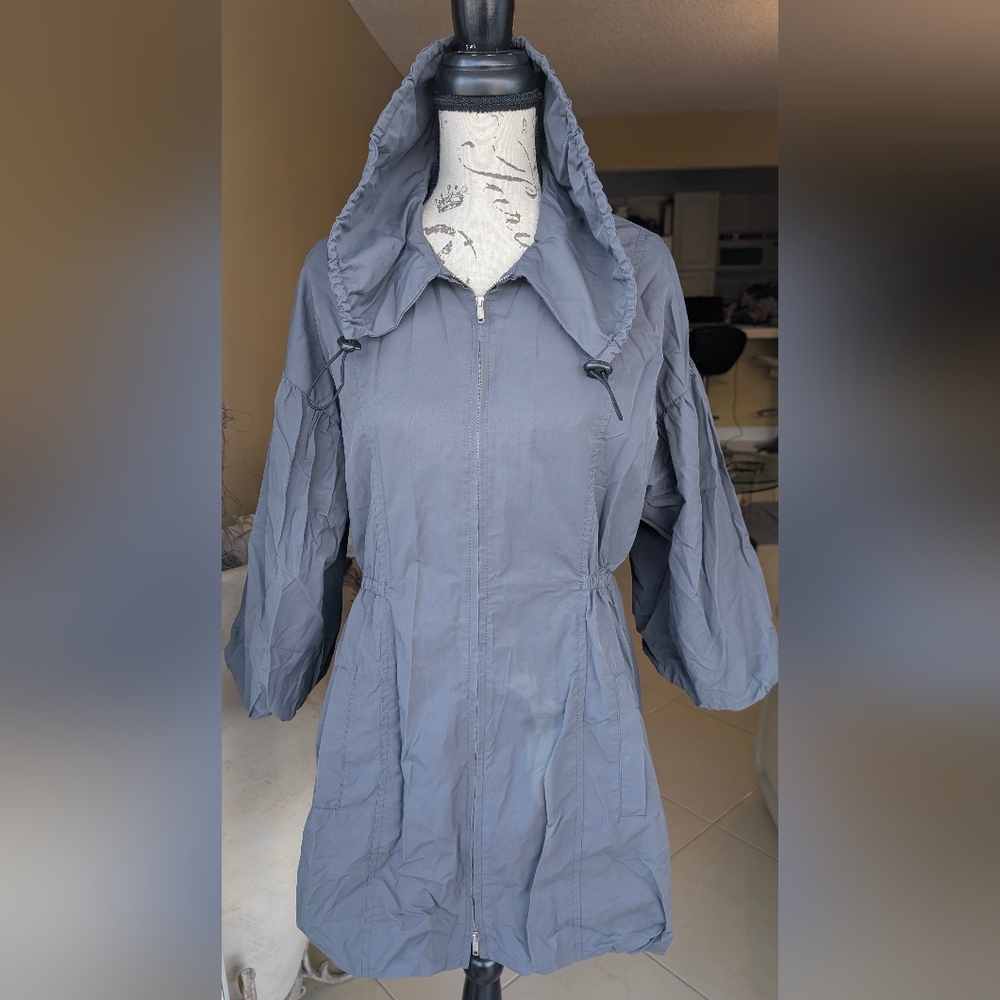 METRO 7 Women's Grey Rain Jacket Size Small